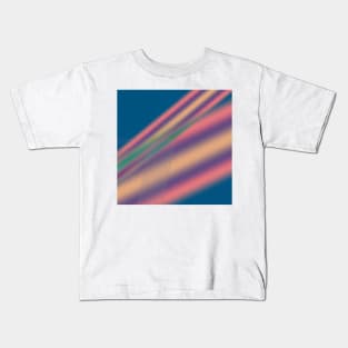 blue red yellow abstract texture Kids T-Shirt